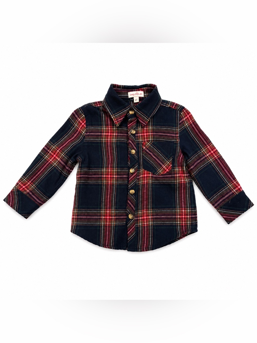 Toddler Ivy City Co John Shirt in Madeline Navy Plaid